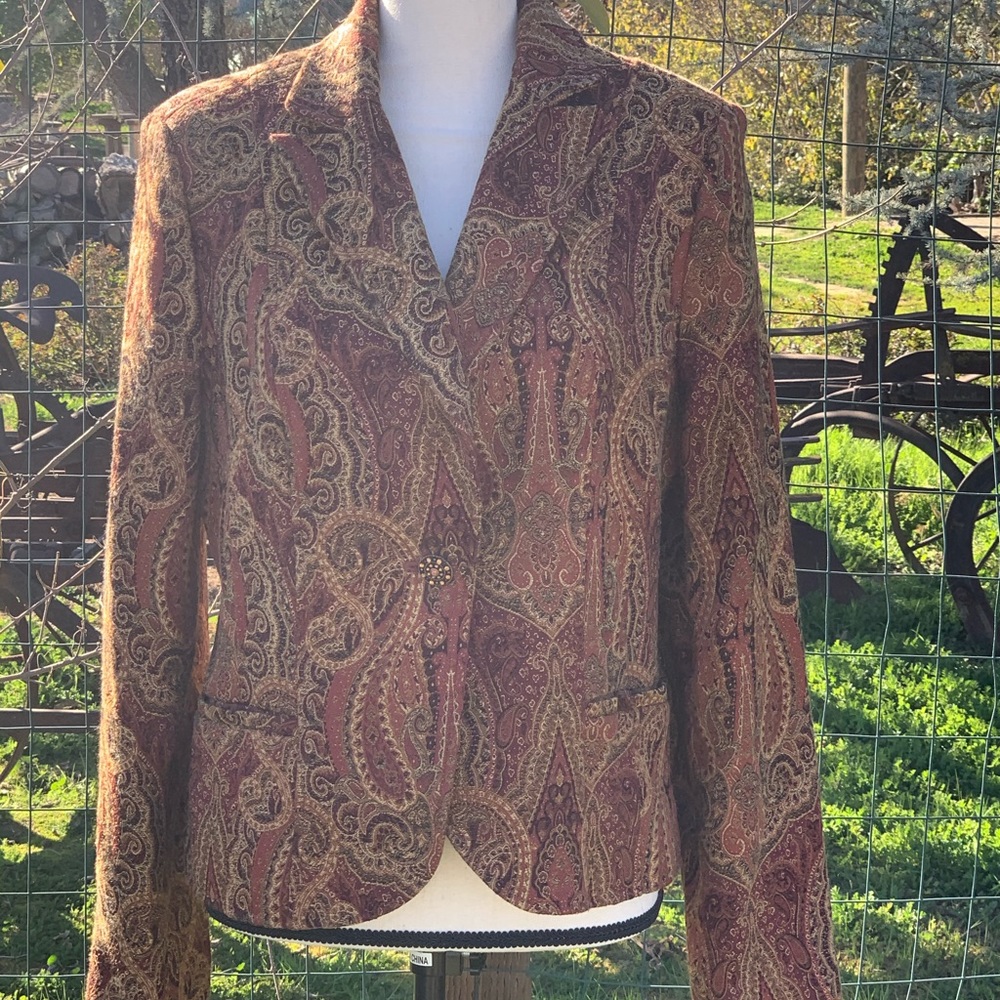 Vintage Paisley Blazer